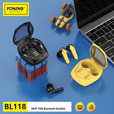 Foneng BL118 MVP Gaming TWS Kablosuz Bluetooth Oyuncu Kulaklığı