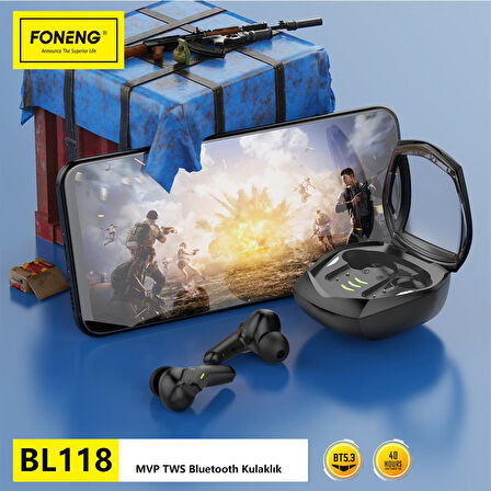 Foneng BL118 MVP Gaming TWS Kablosuz Bluetooth Oyuncu Kulaklığı