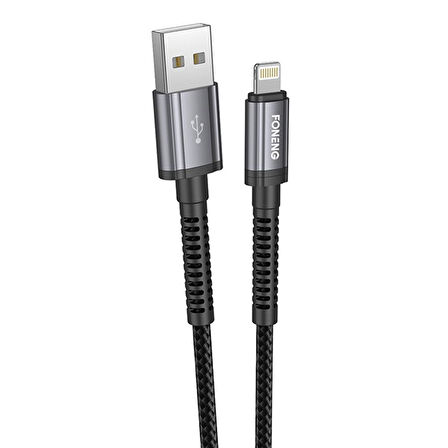 X83 Usb to Lightning Şarj Ve Data Kablosu İp Örgülü 1,2M