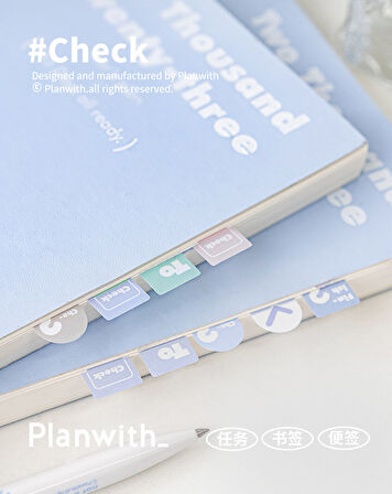 Yeşil Temalı Note-check Yapışkan Not Seti (GGK-ZX004)