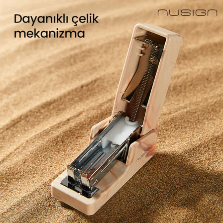 Mini Zımba Makinesi 12 Yaprak Kapasiteli 24/6 – 26/6 Pink