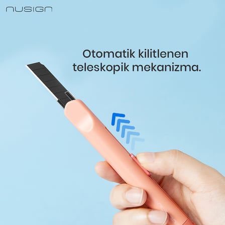 NUSIGN ENS067 Kesici Plastik + Metal 1 Adet Blister Paket Yeşil