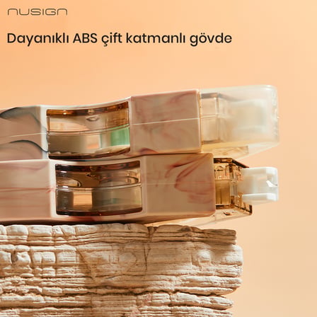 NUSIGN Düzeltme Bandı 5 mm x 12 m Ergonomik Tasarım Beyaz