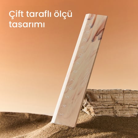 Cetvel 15 cm Yeşil Çift Taraflı Ölçekli Okul Cetveli