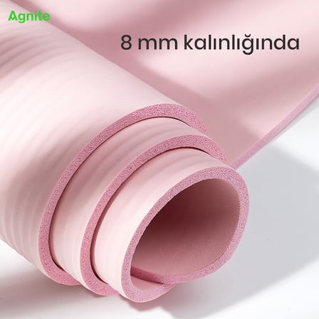 Agnite NBR Yoga Matı, Pembe