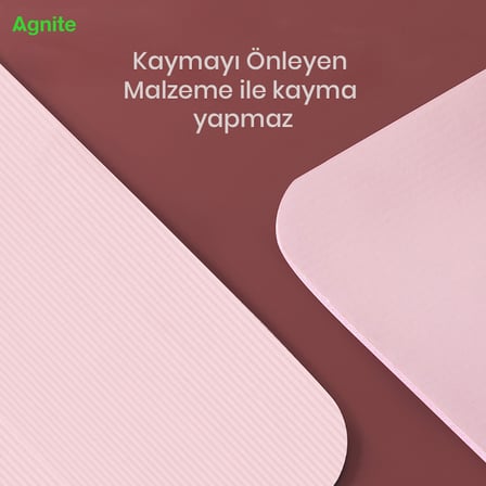 Agnite NBR Yoga Matı, Pembe
