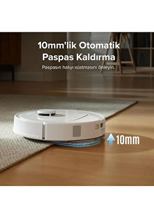 Roborock Q Revo S Çöp İstasyonlu Beyaz Akıllı Robot Süpürge