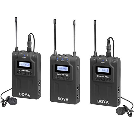 Boya By-WM8 Pro-K2 UHF Çift Kanallı Kablosuz Mikrofon Sistemi