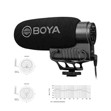 Boya BY-BM3051S Stereo-Mono Shotgun  Mikrofon