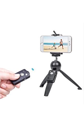Tiktok Kollu Masa Mini Tripodu 25cm Bluetooth Kumanda Dslr Cep Telefonu
