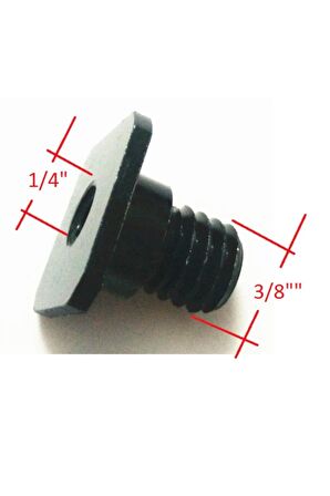 1/4" Tripod Standart Vidayı 3/8" Kalın Uyumlu Vidaya Dönüştürücü