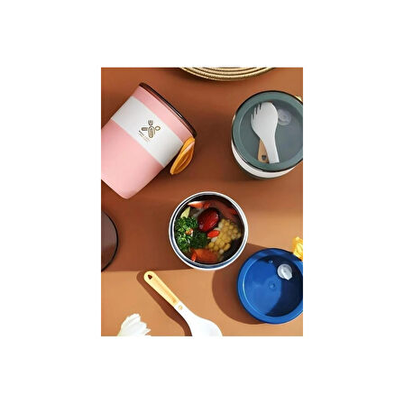 Vagon Çelik Lunch Box 450 Ml Pembe