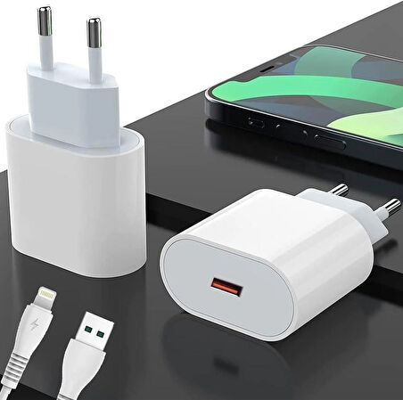 Jnuobi JC25 25w TYPE-C den Lightning Dönüşümlü Hızlı Şarj Adaptörü 3 A-5V / 2.22A-9V / 12v-1.5A