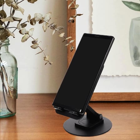 HEPU HP-A10 Metal Masaüstü Telefon ve Tablet Standı Siyah