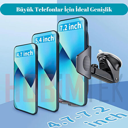 HEPU HP-A11 Vantuzlu Araç İçi Telefon Tutucu