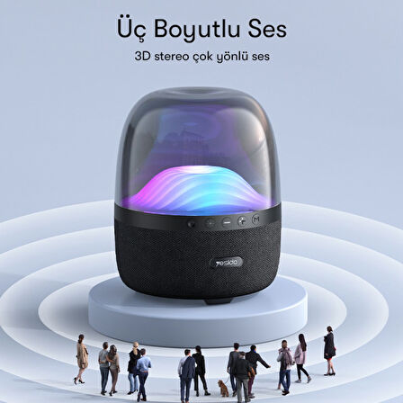 Yesido YSW08 RGB Kablosuz Hoparlör - Siyah