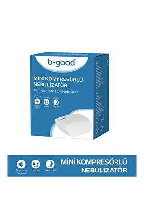 B-Good Nebulizatör Cihazı Kompresörlü Çantalı