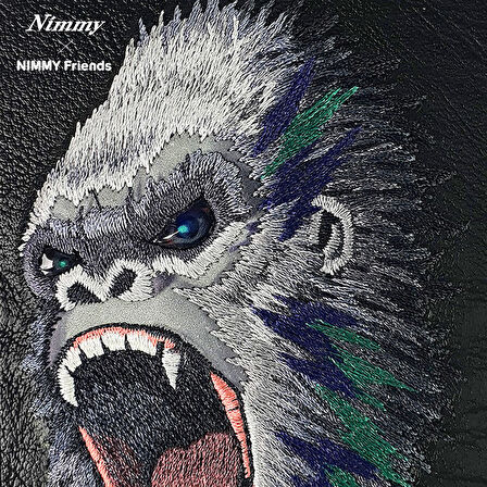 iPhone 15 Pro Max Uyumlu 3D Göz Goril Detaylı Nakış İşlemeli Kabartmalı Raptor Kılıf