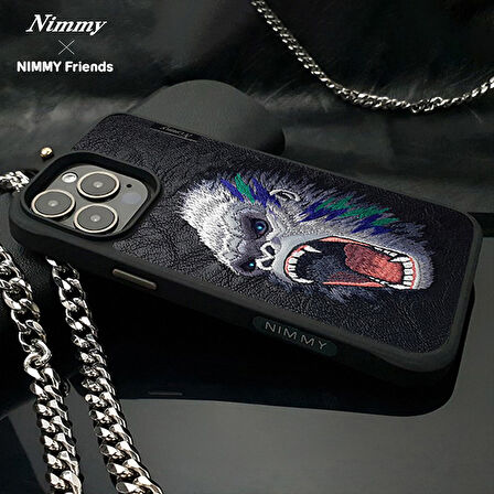 iPhone 15 Pro Max Uyumlu 3D Göz Goril Detaylı Nakış İşlemeli Kabartmalı Raptor Kılıf