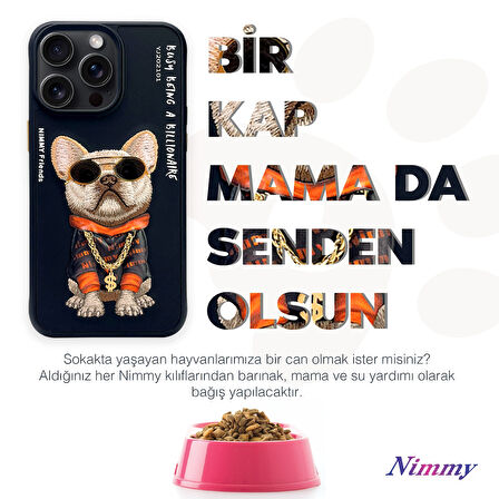 Nimmy iP 15 Pro Max Mavi Cool Cute 2.0 Series Kedi Telefon Kılıfı