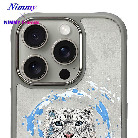iPhone 16 Pro Max Uyumlu MagSafe Özellikli Gerçek Nakış İşlemeli Leopar Desenli Dazzling  Kılıf