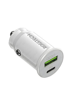 20w PD + Usb-A Quick Charge 3.0 Süper Hızlı Dual Port Araç Çakmaklık Şarj Cihazı