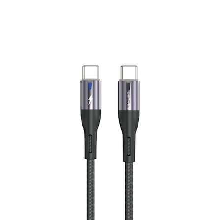 Lexroo LC535 Type-C to Hızlı Şarj Özellikli Data ve Kablosu 60W 1M - Siyah