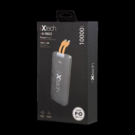 Ixtech IX-PB022 10000 mAh Hızlı Şarj Powerbank