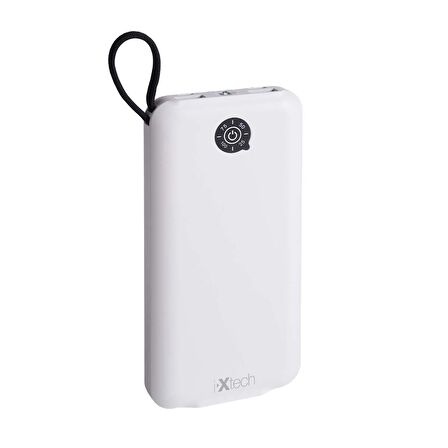 Ixtech 10000 mAh Hızlı Şarj Powerbank Beyaz 