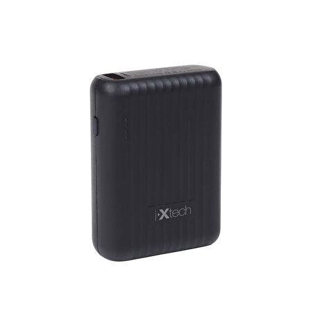 Ixtech Mini 10000 mAh Hızlı Şarj Powerbank Siyah 