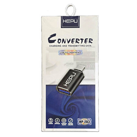 HEPU HP-Z03 USB-A to Lightning iPh Dönüştürücü Adaptör