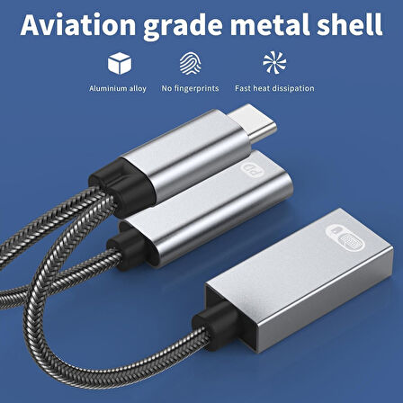 HEPU HP-Z05 Type-C to Type-C + USB Dönüştürücü Adaptör