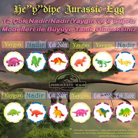 He”y”diye Jurassic Egg Mucize Dinozor Yumurtası (3 Adet)