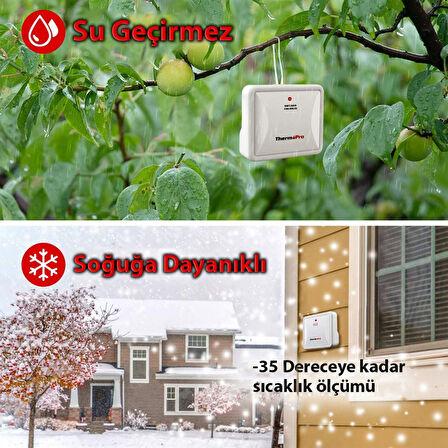 ThermoPro TP65C Termometre İç Mekan Dijital Sıcaklık ve Nem Ölçer 