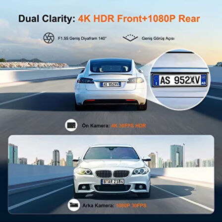 70mai dash cam A800SE Set