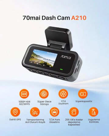 70MAI Dash Cam A210 Ön Kamera