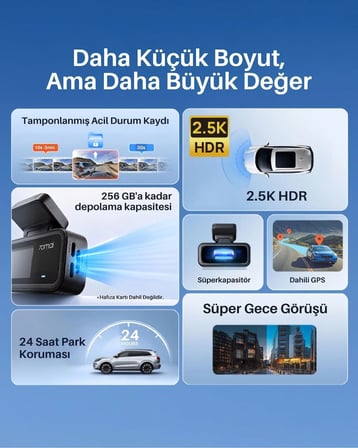 70MAİ Dash Cam A410 Neo Ön Kamera