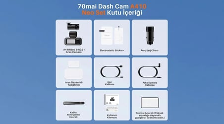 70MAİ A410 NEO Ön Kamera + RC21 Arka Kamera