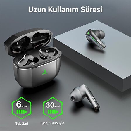 Tozo G1S Gaming Pods ENC Gürültü Engelleme Bluetooth 5.3 TWS Kablosuz Oyuncu Kulaklık Siyah