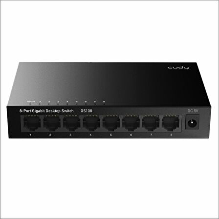 Cudy GS108 10/100/1000Mbps 16K MAC 8 Port Gigabit Metal Switch