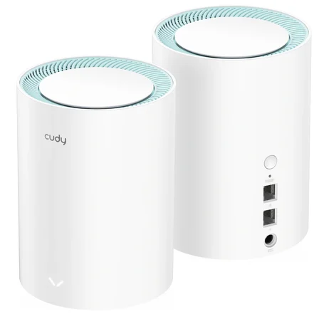 Cudy M1300 5/2.4Ghz 867/300Mbps,PPTP/L2TP/OpenVPN/WireGuard/IPSecVPN,4Dahili Anten,Wi-Fi Mesh Router 2 Adet