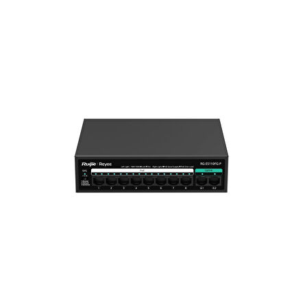 TEKNOTEG - RUİJİE-REYEE RG-ES110FG-P 8XFE+2XGE F.GİGABİT 110W POE SWİTCH