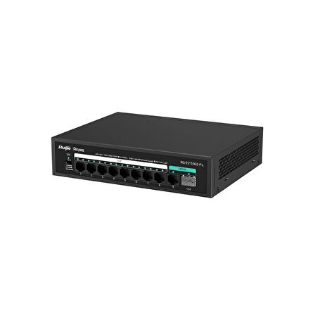 TEKNOTEG - RUİJİE-REYEE RG-ES110GS-P-L 8XGE+2XGE 120W F.GİGABİT POE SWİTCH