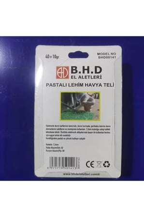 B.H.D Pastalı Lehim Havya Teli 40 Gr Tel 10 Gram Pasta Kalınlık 1.2 Mm KOD:BHD00141