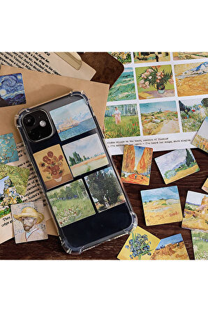 Claude Monet Temalı 45 Adet Sticker Seti • Bullet Journal (GGK-DW123)