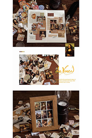 Leonardo Da Vinci Temalı 45 Adet Sticker Seti • Bullet Journal (GGK-DW121)