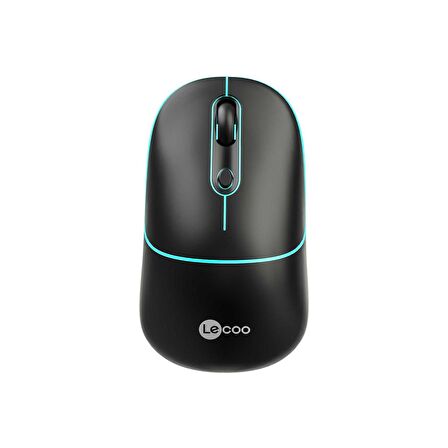 Lecoo WS210 1600DPI Kablosuz RGB Optik Siyah Mouse