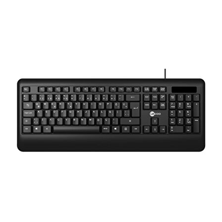 Lenovo Lecoo KB104 USB Kablolu Türkçe Q Klavye Siyah