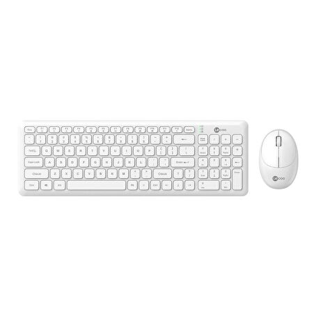 Lenovo Lecoo KW204 Kablosuz Klavye & Mouse Set Beyaz