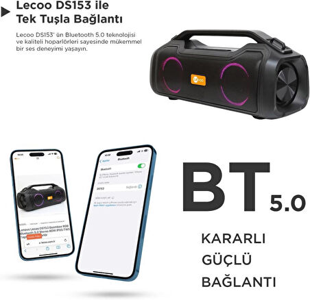 Lenovo Lecoo DS153 RGB Bluetooth Hoparlör Teşhir